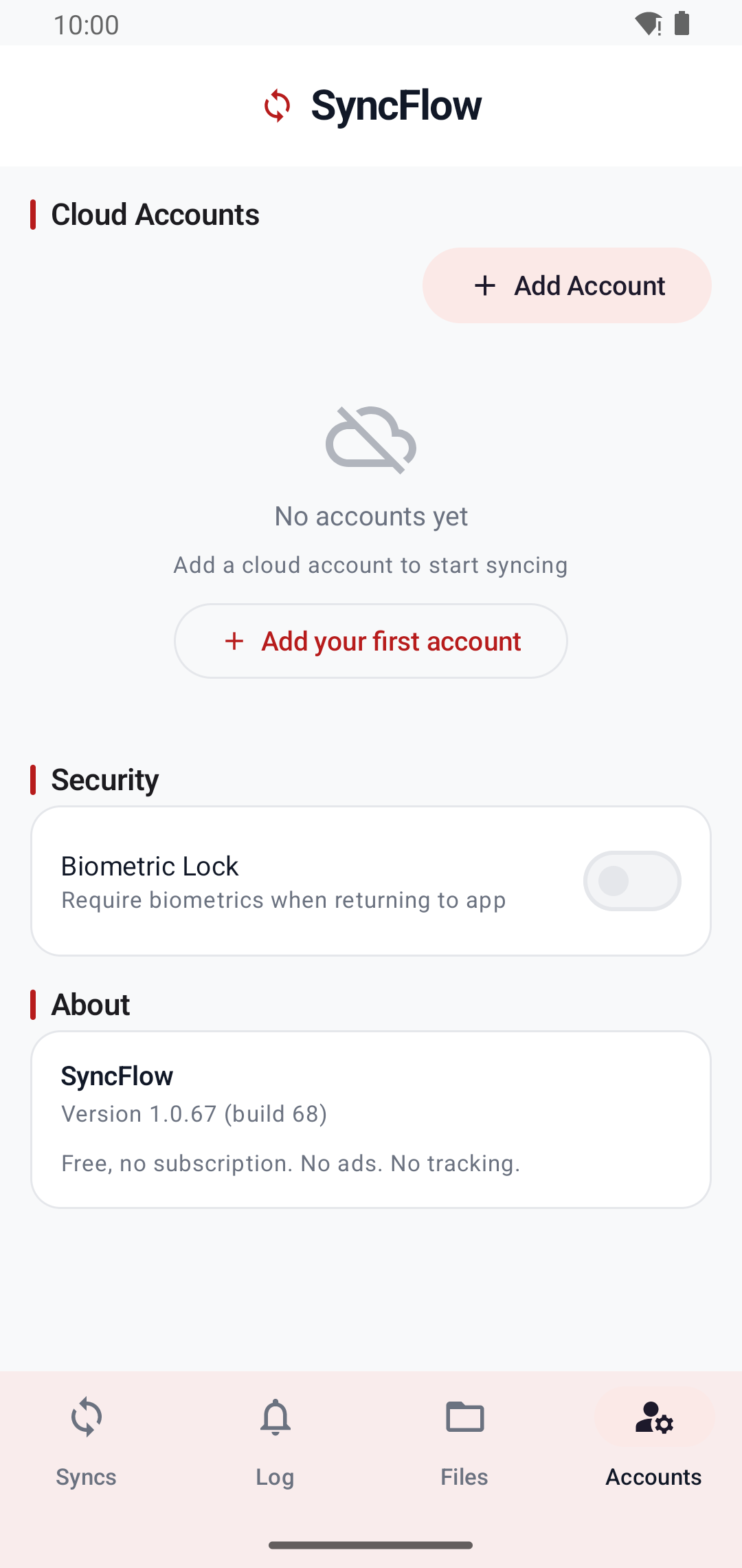 Accounts & security