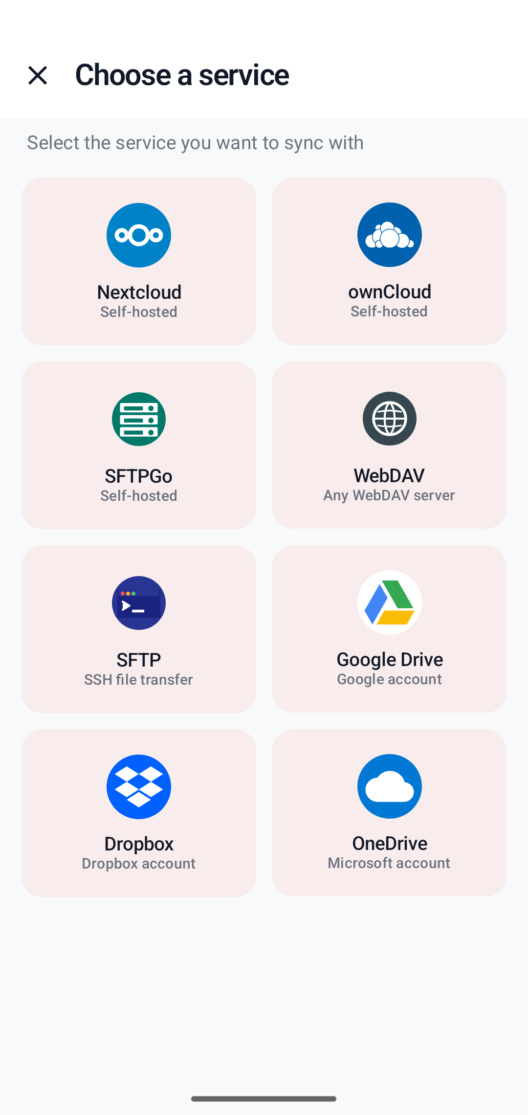 Choose a provider