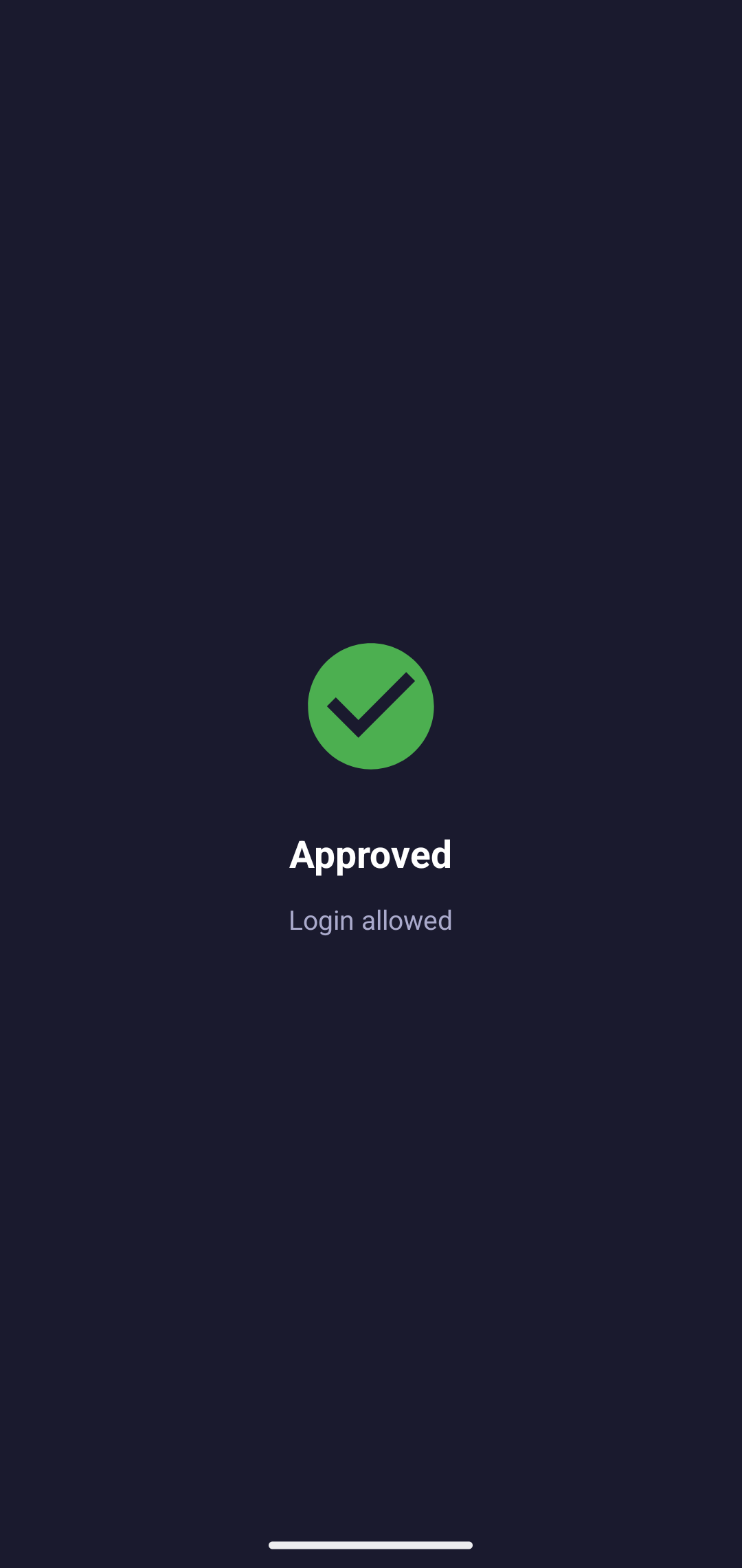 Login approved